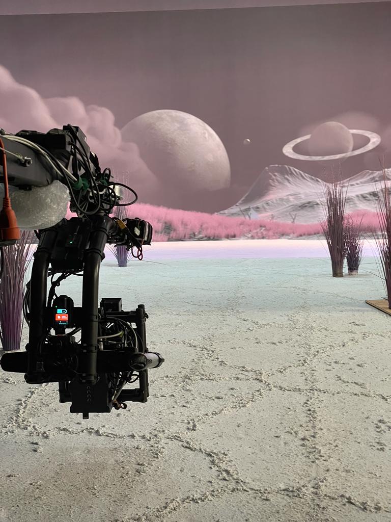 Studio der Mixed-Reality-Produktion für AlphaTauri