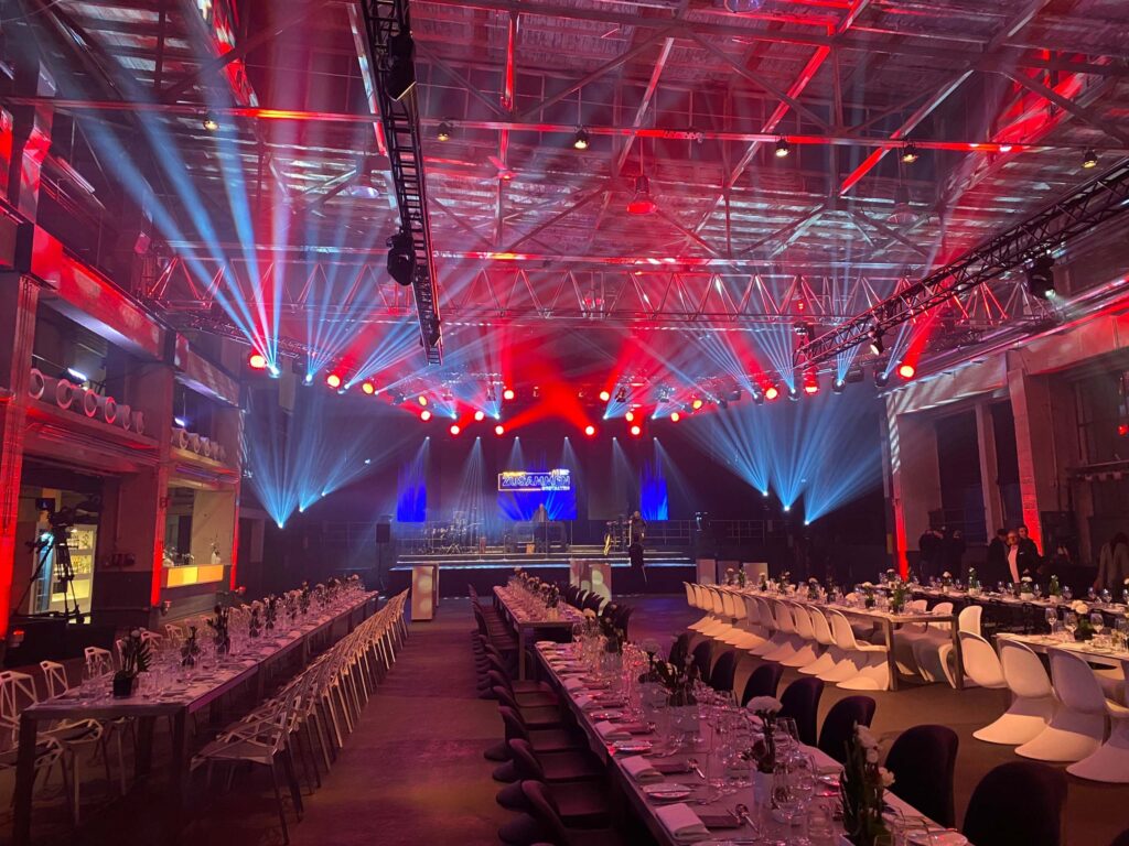 Dinner beim Abendevent der Franchisenehmer-Tagung 2022