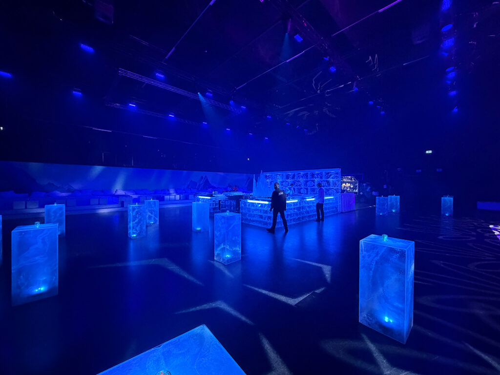 Veranstaltungsraum der Nordic Winter Night in den Eisbach Studios München